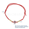 Adjustable Nylon Thread Braided Bead Bracelets BJEW-JB05034-02-5