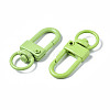 Spray Painted Eco-Friendly Alloy Swivel Snap Hooks Clasps PALLOY-T080-02S-NR-3