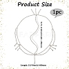 Brass Rhinestone Bridal Headbands for Women OHAR-WH20014-003S-3