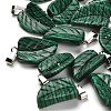 Synthetic Malachite Pendants G-B127-01P-05-1
