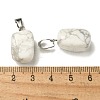 Natural Howlite Pendants G-Z067-03P-08-4