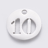 Non-Tarnish 304 Stainless Steel Pendants STAS-F233-10-P-1