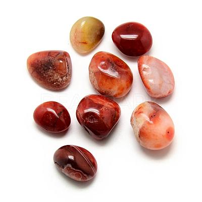 Natural Red Agate Gemstone Beads G-S218-15-1