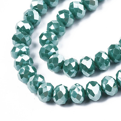Electroplate Glass Beads Strands LS-EGLA-A034-P8mm-A09-1