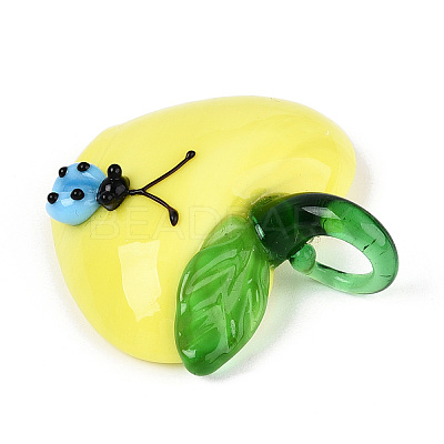 Handmade Lampwork Pendants LAMP-N034-15B-1
