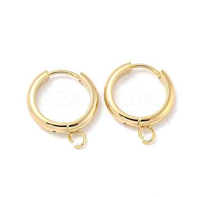 201 Stainless Steel Huggie Hoop Earring Findings STAS-P283-01Y-G-1