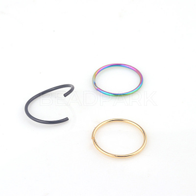 316L Stainless Steel Hoop Nose Rings WG46E6D-10-1