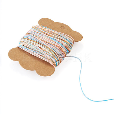 50M Gradient Color Waxed Polyester Cords YC-TADJ0001-04A-1
