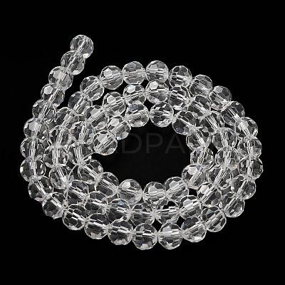 Transparent Glass Beads EGLA-A035-T8mm-D19-1