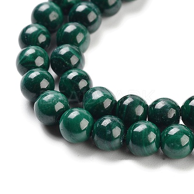 Natural Malachite Beads Strands G-I001-4mm-01-1