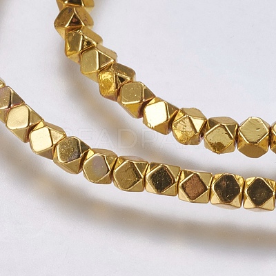 Electroplate Non-magnetic Synthetic Hematite Bead Strands X-G-K237-08I-1