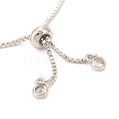 Adjustable Brass Micro Pave Cubic Zirconia Tennis Bracelets BJEW-F416-03P-1