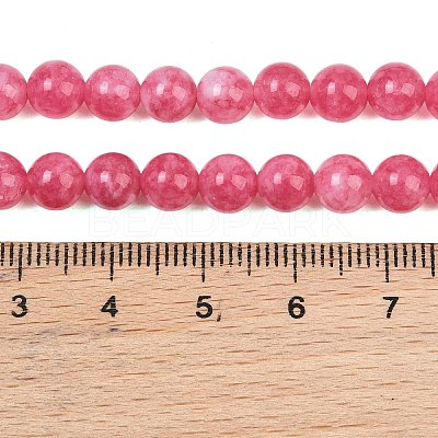 Dyed Natural White Jade Beads Strands GG-CBAD029-A10-6mm-1