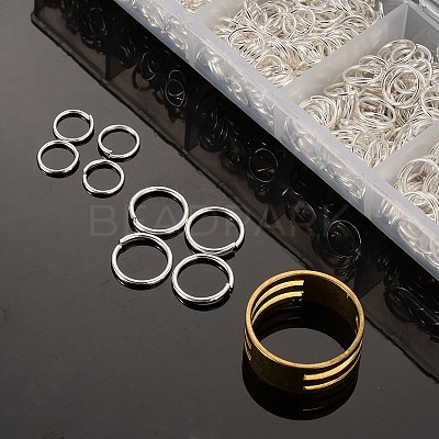 Iron & Brass Open Jump Rings IFIN-X0033-B-1