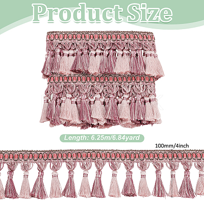 About 6M Polyester Tassel Ribbons OCOR-PH0006-13B-1