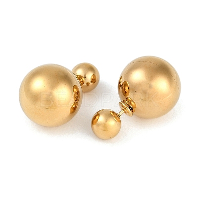 304 Stainless Steel Stud Earrings EJEW-D282-02G-02-1