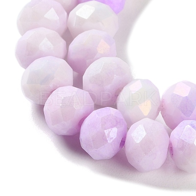 Electroplate Glass Beads Strands LAMP-S068-02Q-1