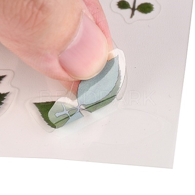 Waterproof Plastic Self Adhesive Stickers DIY-F064-13A-1