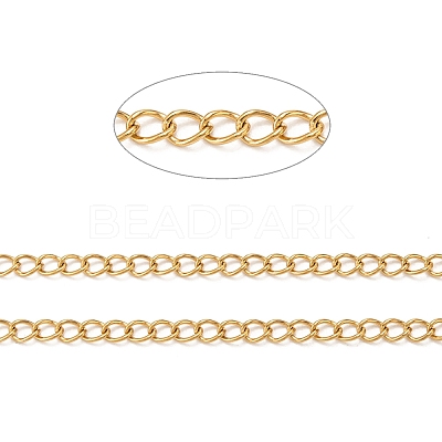 Ion Plating(IP) 304 Stainless Steel Twisted Chains CHS-H007-25G-1