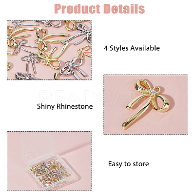 32Pcs 4 Styles Alloy Pendants FIND-HS0001-93-1