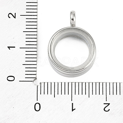 304 Stainless Stee Locket Pendants STAS-S132-16P-01-1