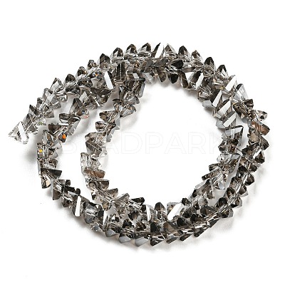 Electroplate Transparent Glass Beads Strands EGLA-P052-02A-PL03-1