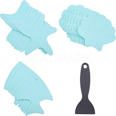 PEVA Adhesive Non-Slip Bathtub Stickers FIND-WH0077-40-1