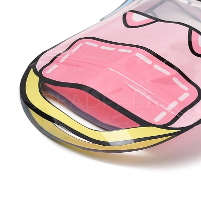 2Pcs Backpack Shaped Plastic Gift Storage Resealable Bags with Handles PL-CBADA12-01B-1