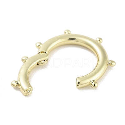 Brass Spring Gate Rings KK-M293-51G-1