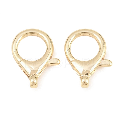 Brass Lobster Claw Clasps KK-H287-08F-G-1