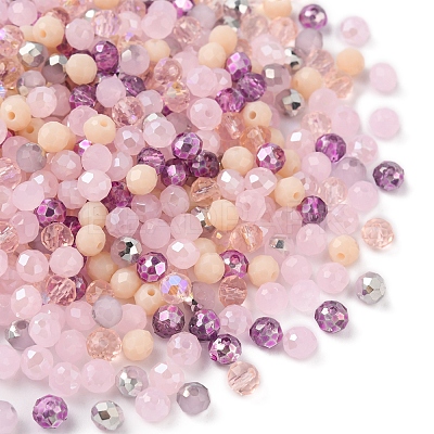 500Pcs Electroplat Opaque Glass Beads EGLA-YW0001-39B-1