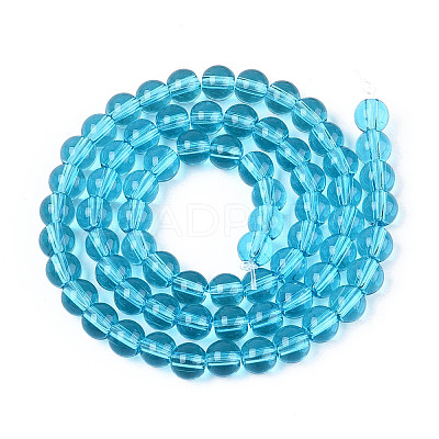 Transparent Glass Beads Strands GLAA-N058-4mm-B01-1