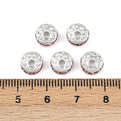 Brass Grade A Rhinestone Spacer Beads RB-A014-Z8mm-23S-1