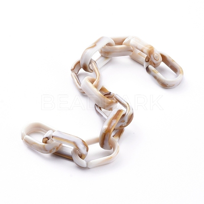 Handmade Acrylic Cable Chains AJEW-JB00535-07-1