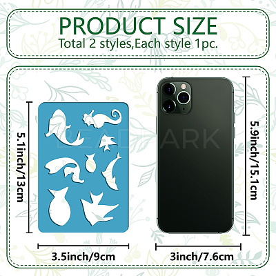 Acrylic Earring Handwork Template DIY-WH0359-048-1