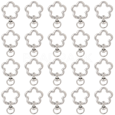 24Pcs Alloy Swivel Clasps FIND-SC0017-49B-1