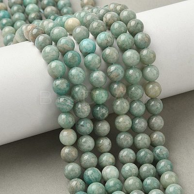 Natural Amazonite Beads Strands G-K068-03-8mm-1