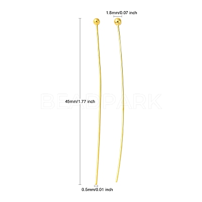 Brass Ball Head Pin RP0.5x45mm-G-1