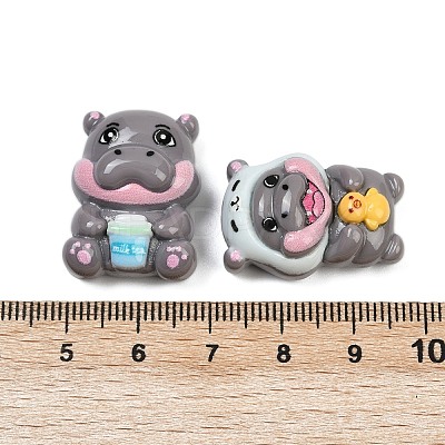 Cute Opaque Resin Cabochons CRES-C016-04-1