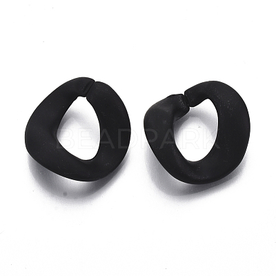 Spray Painted CCB Plastic Linking Rings CCB-R104-05A-01-1