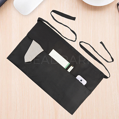Polyester Waiter Aprons with 3 Pockets AJEW-WH20064-38-1