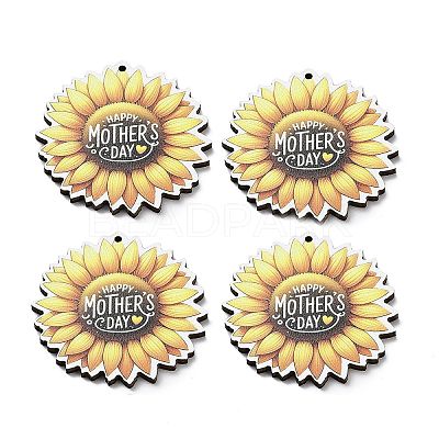 Momther's Day Wooden Pendants WOOD-I012-01I-1