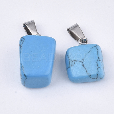 Synthetic Turquoise Pendants G-Q996-28-1