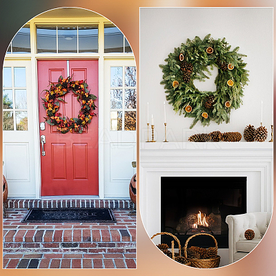 Round Wood Wreath Frames AJEW-WH0596-559-1