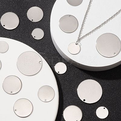 304 Stainless Steel Stamping Blank Tag Charms STAS-CJ0002-01-1