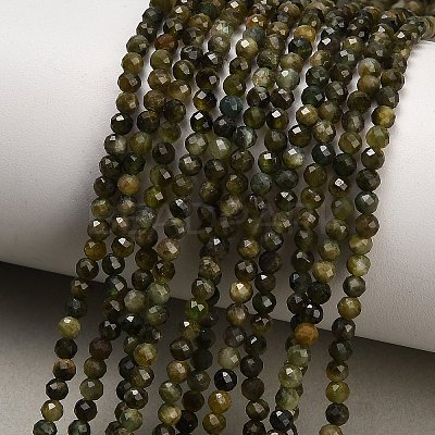 Natural Green Tourmaline Beads Strands GG-CBAA9B4-B01-02-1