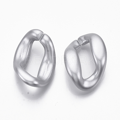 Spray Painted CCB Plastic Linking Rings CCB-R104-02A-03-1