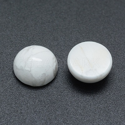 Natural Howlite Cabochons X-G-P393-R32-10mm-1