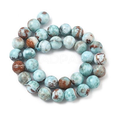 Natural Larimar Beads Strands G-C264-A01-12mm-1