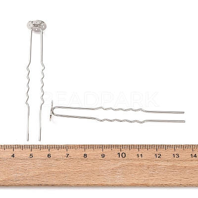 Brass Hair Fork Findings KK-H298-02B-1